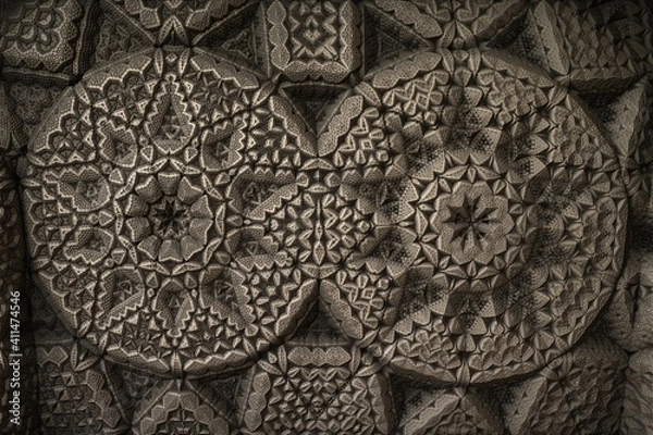 Fototapeta A bizarre fractal structure that looks alike as an ancient alien artifact.