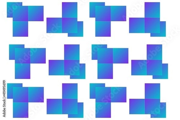 Obraz blue shades abstract or illustration for video background