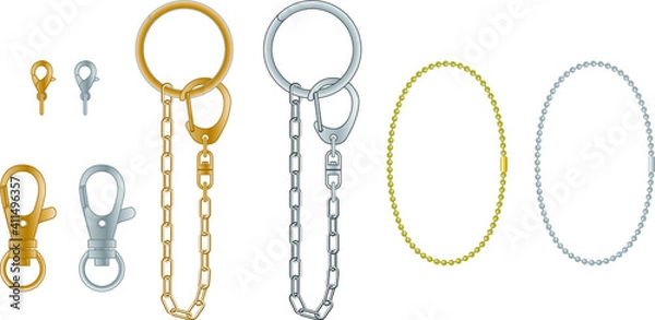 Obraz アクセサリーパーツのイラスト