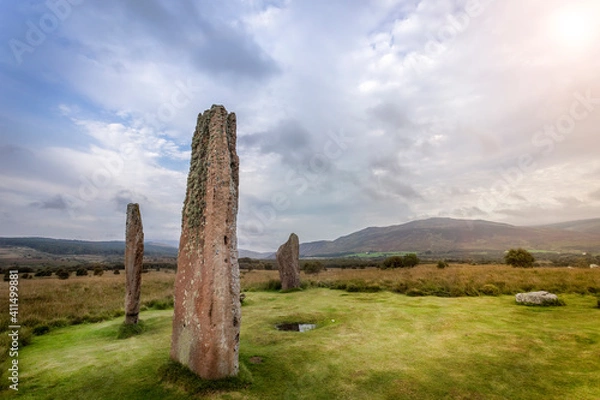 Obraz Machrie moor standing stones on Arran