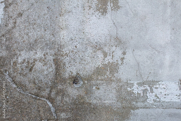 Obraz traces on a grey concrete wall