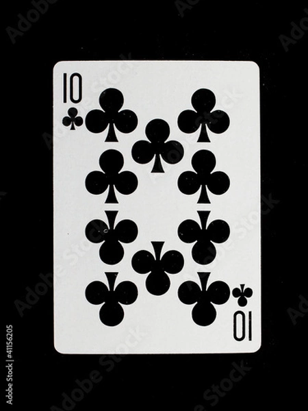 Fototapeta Playing card (ten)