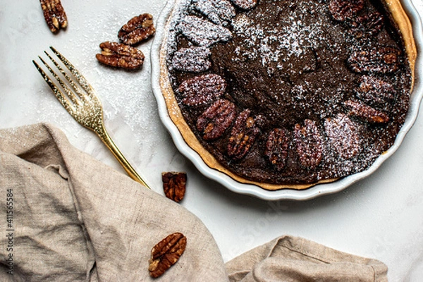 Fototapeta Home Baked Pecan Pie