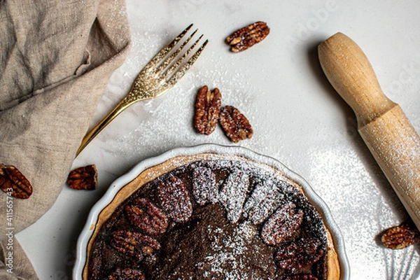 Fototapeta Home Baked Pecan Pie