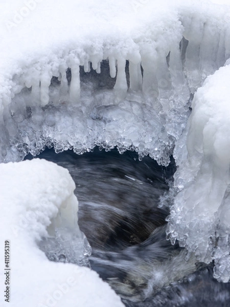 Obraz Frozing stream
