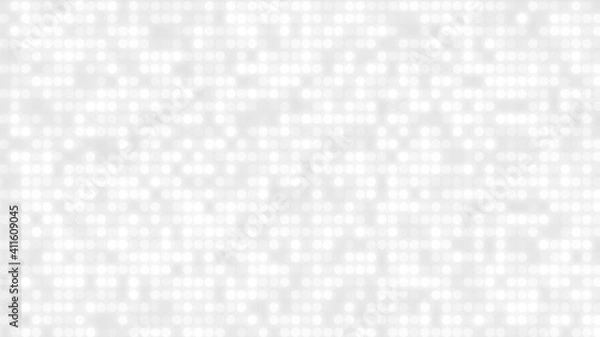 Obraz Dot white gray pattern gradient texture background. Abstract  technology big data digital background. 3d rendering.