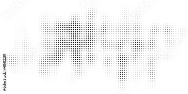 Fototapeta Halftone texture with geometric figures. Vector.