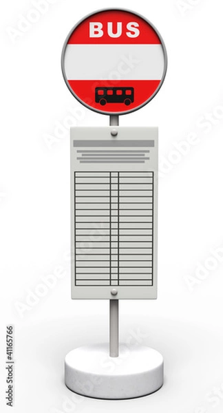 Obraz バス停_正面