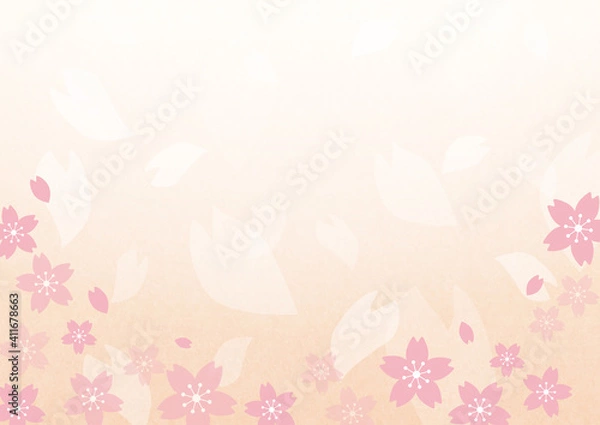 Fototapeta 桜の花背景