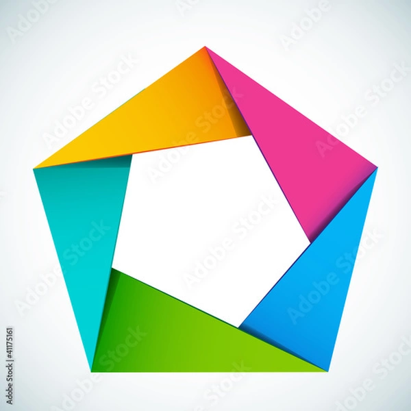 Obraz Vector illustration colorful abstract shape