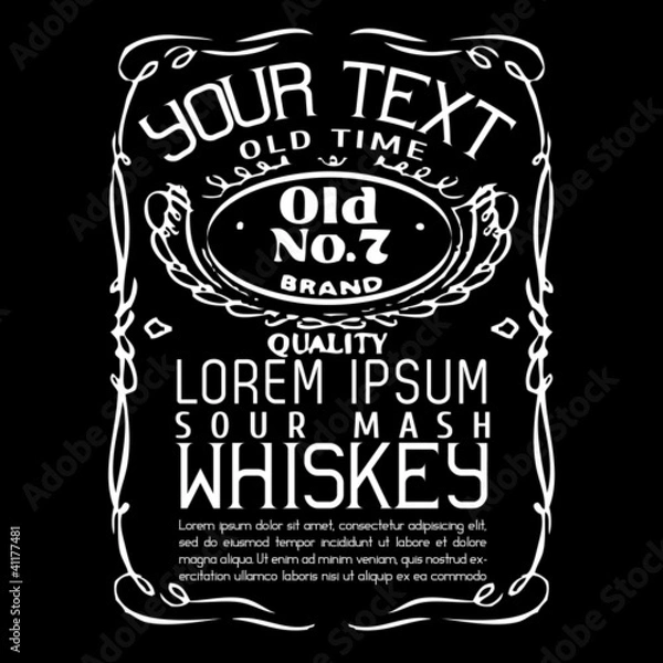 Obraz Create your own bottle labels