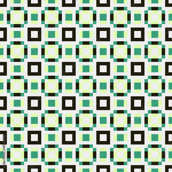 Fototapeta Abstract Cross Pattern generative computational art illustration