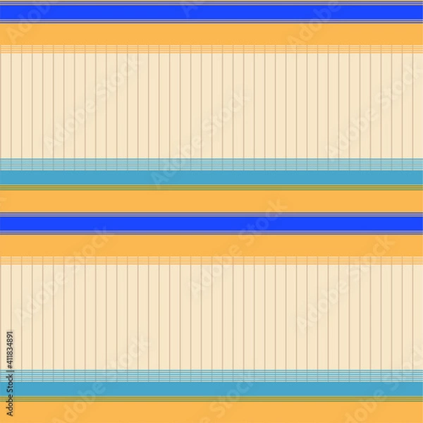 Fototapeta Seamless abstract pattern with horizontal stripes. Vector pattern