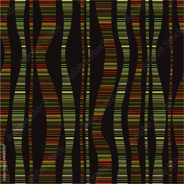 Fototapeta Seamless wave abstract colorful pattern .Vector illustration