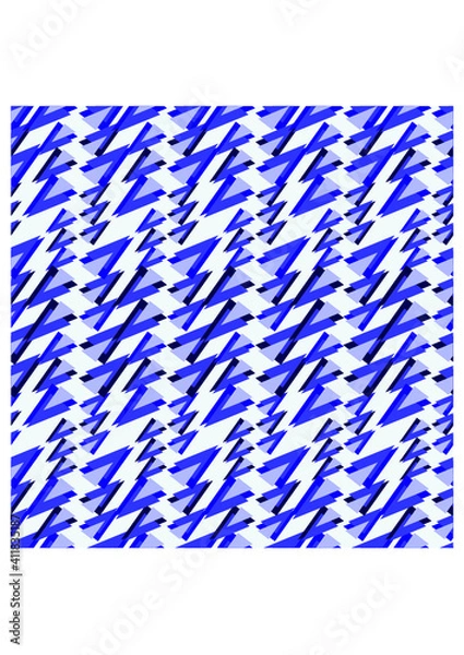 Fototapeta  Seamless abstract colorful geometric pattern with triangles. Vector pattern