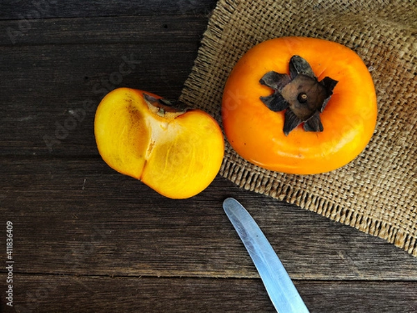 Obraz pumpkin on a wooden table