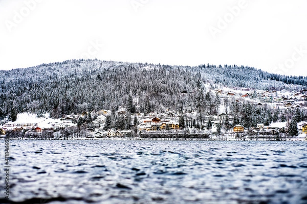 Obraz neige lac