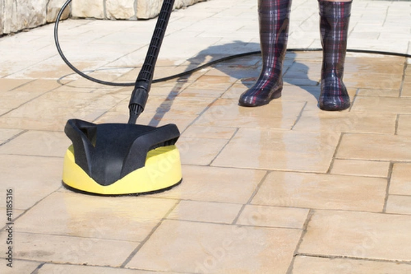 Fototapeta Terrace cleaning