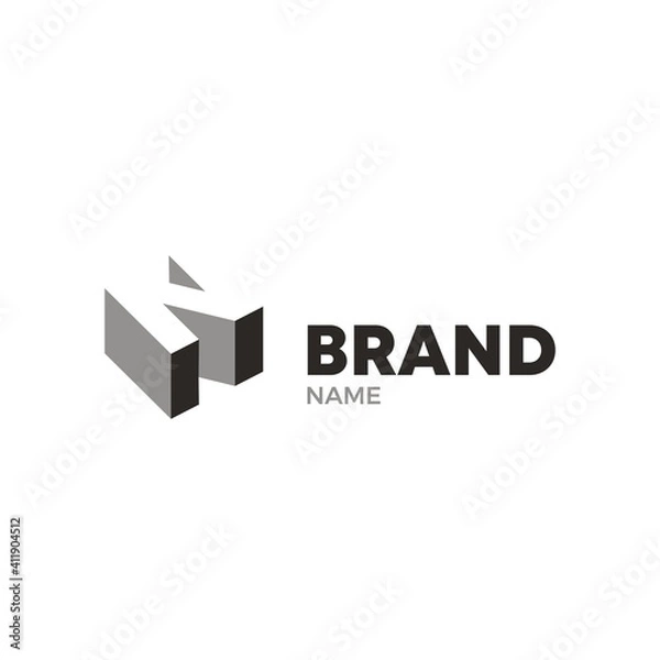 Fototapeta vector illustration of letter z 3d style, multipurpose logo design