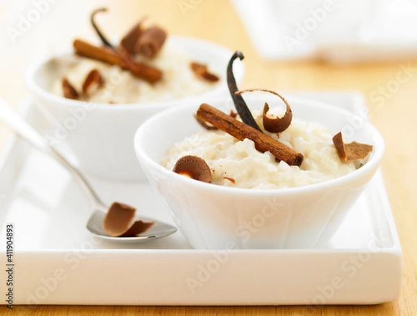 Fototapeta risotto chocolat blanc