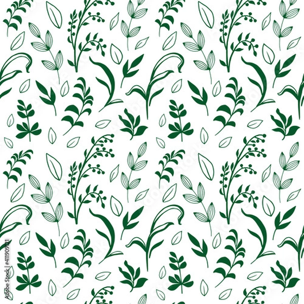 Fototapeta seamless floral pattern