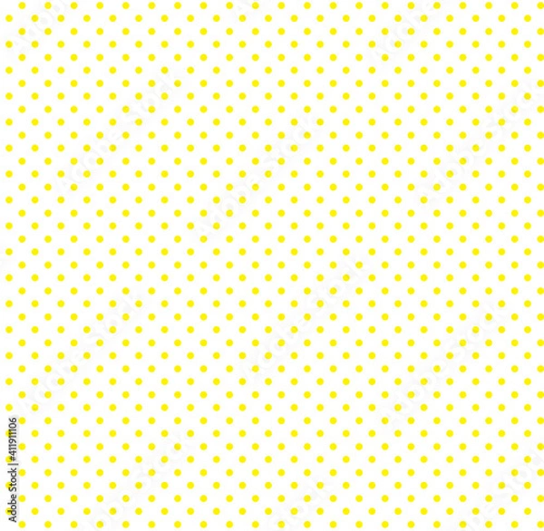 Fototapeta Yellow Small Polka Dots, Seamless Background. EPS 10 vector.