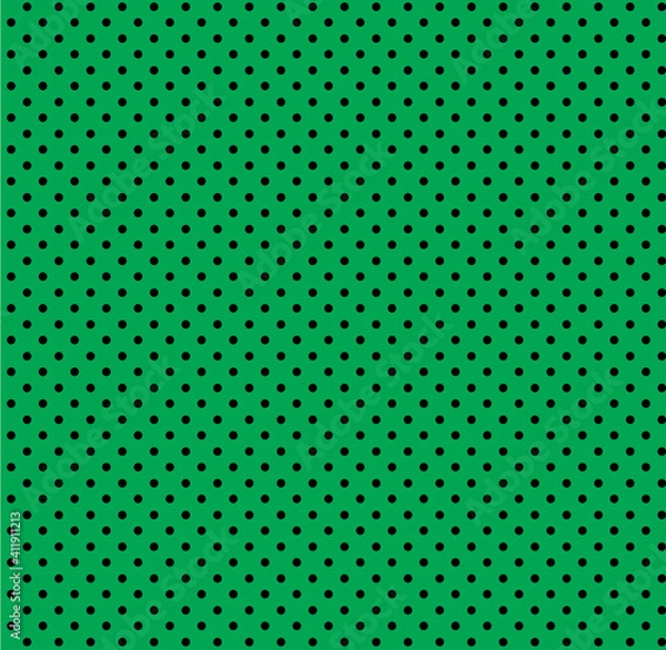 Fototapeta Green Small Polka Dots, Seamless Background. EPS 10 vector.