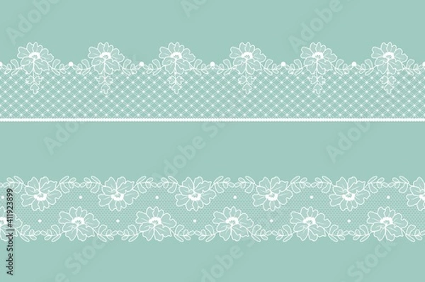 Obraz white lace borders