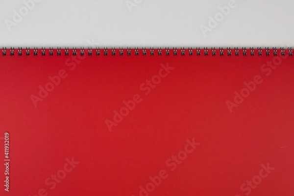 Fototapeta blank background. paper spiral notebooks isolated on white background