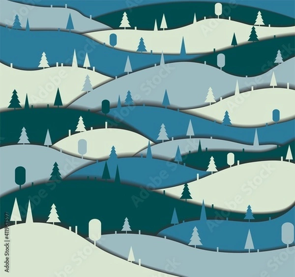 Obraz Background with forest.