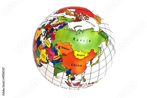 Obraz map of eastern hemisphere