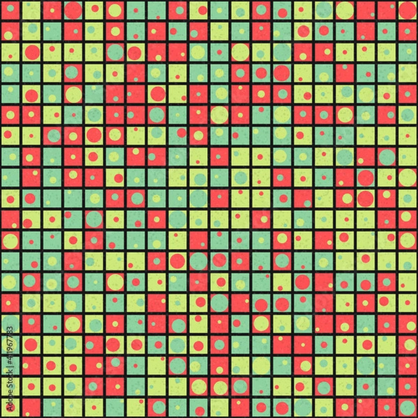 Fototapeta Abstract Geometric Pattern generative computational art illustration