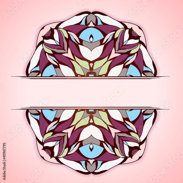 Obraz Abstract colorful frame.