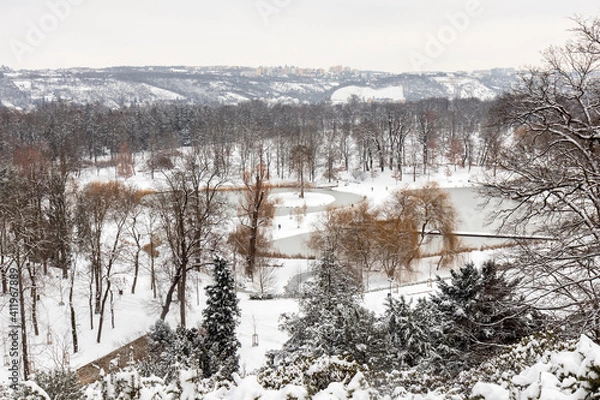 Obraz Stromovka, Royal Game Reserve, the largest park in Prague district Bubenec, Czech Republic, Central Europe.