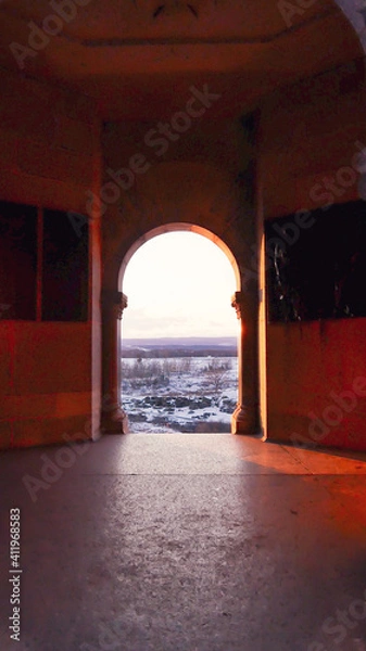 Obraz Archway winter sky 