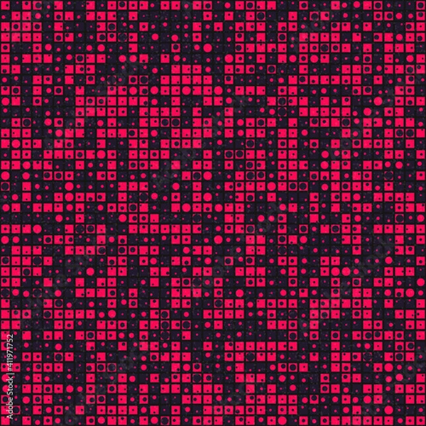 Fototapeta Abstract Geometric Pattern generative computational art illustration