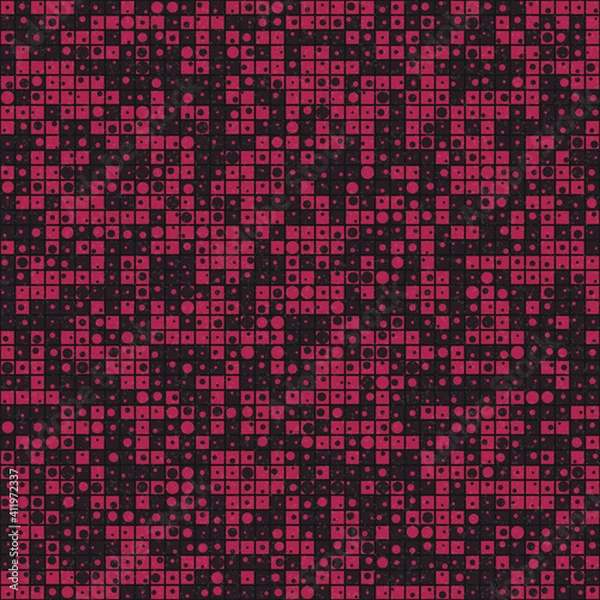 Fototapeta Abstract Geometric Pattern generative computational art illustration