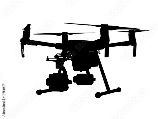 Fototapeta Drone, unmanned aerial vehicle, robot, camera	