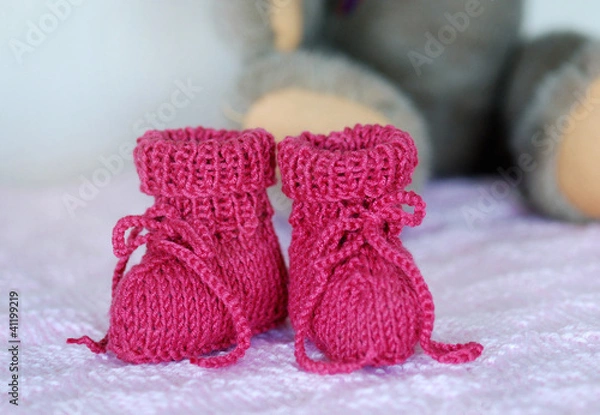 Obraz Pink baby booties