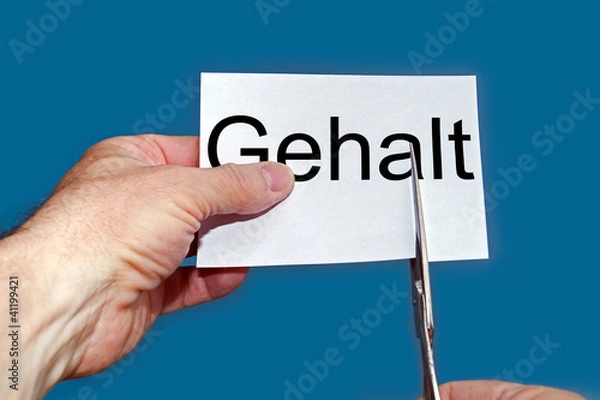 Obraz Gehaltskürzung