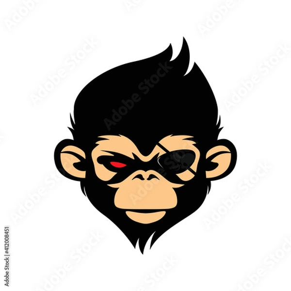 Obraz wild evil pirate monkey