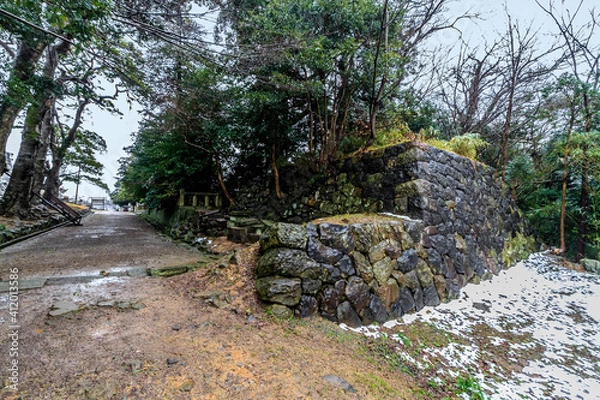 Fototapeta 冬の松江城の風景