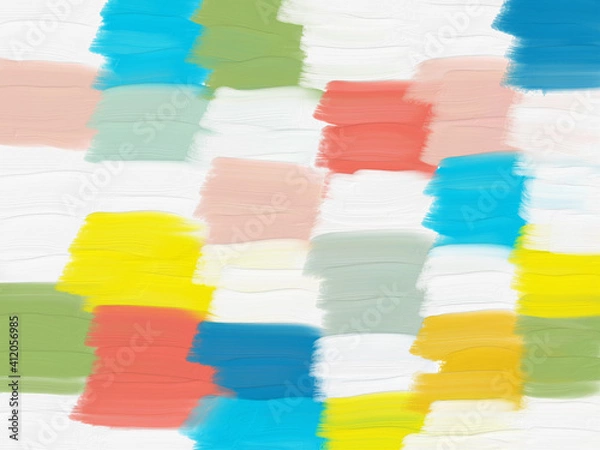 Obraz 絵の具の背景素材 油絵の具 アブストラクト 模様 