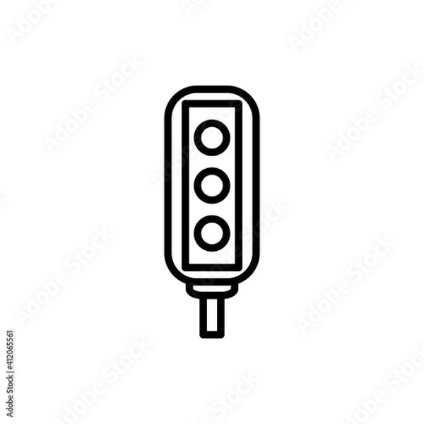 Fototapeta Traffic Light Icon Design Vector Template Illustration