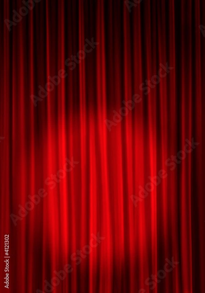 Obraz Tło kurtyny teatralnej