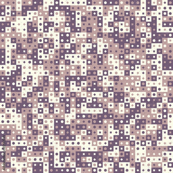 Fototapeta Abstract Geometric Pattern generative computational art illustration