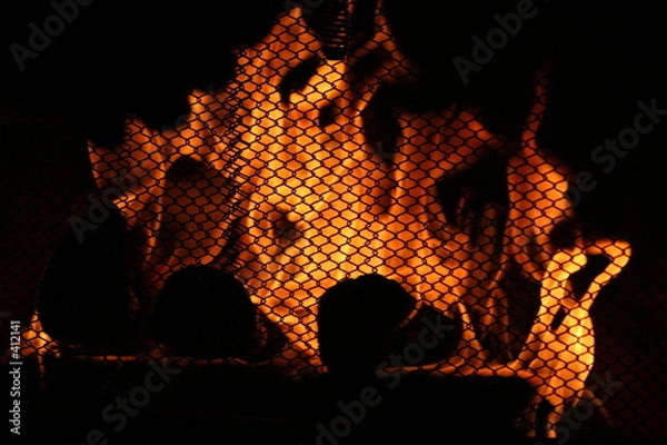 Obraz ciepło kominka