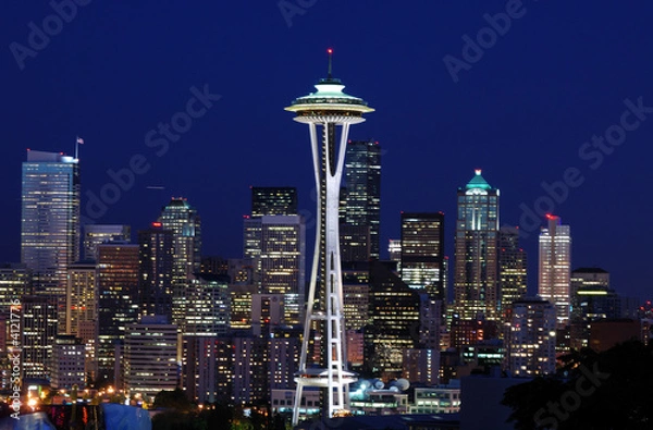 Obraz Seattle Night View