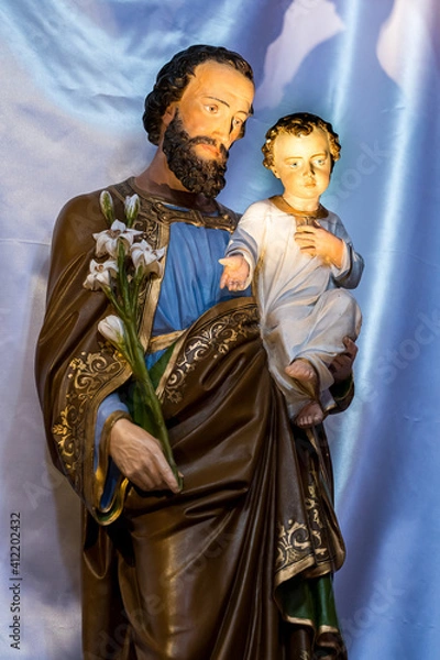 Fototapeta Statue Saint Joseph