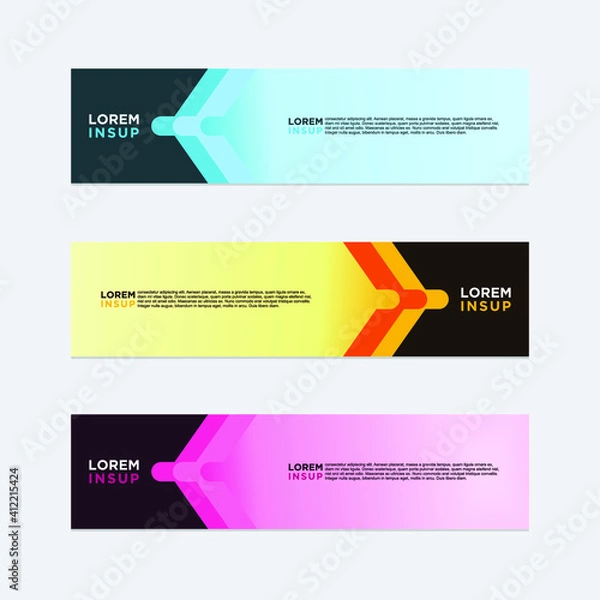 Fototapeta modern style of web banner template